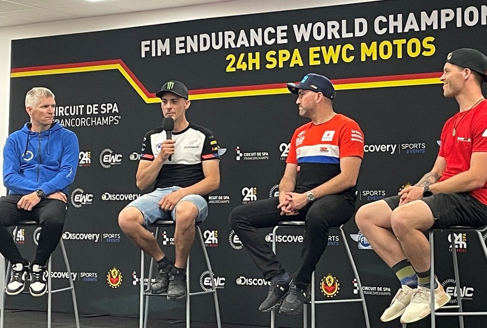 CONFERENCE DE PRESSE – PREMIER JOUR DES PRE-TEST 24H SPA EWC MOTOS – VIDEO